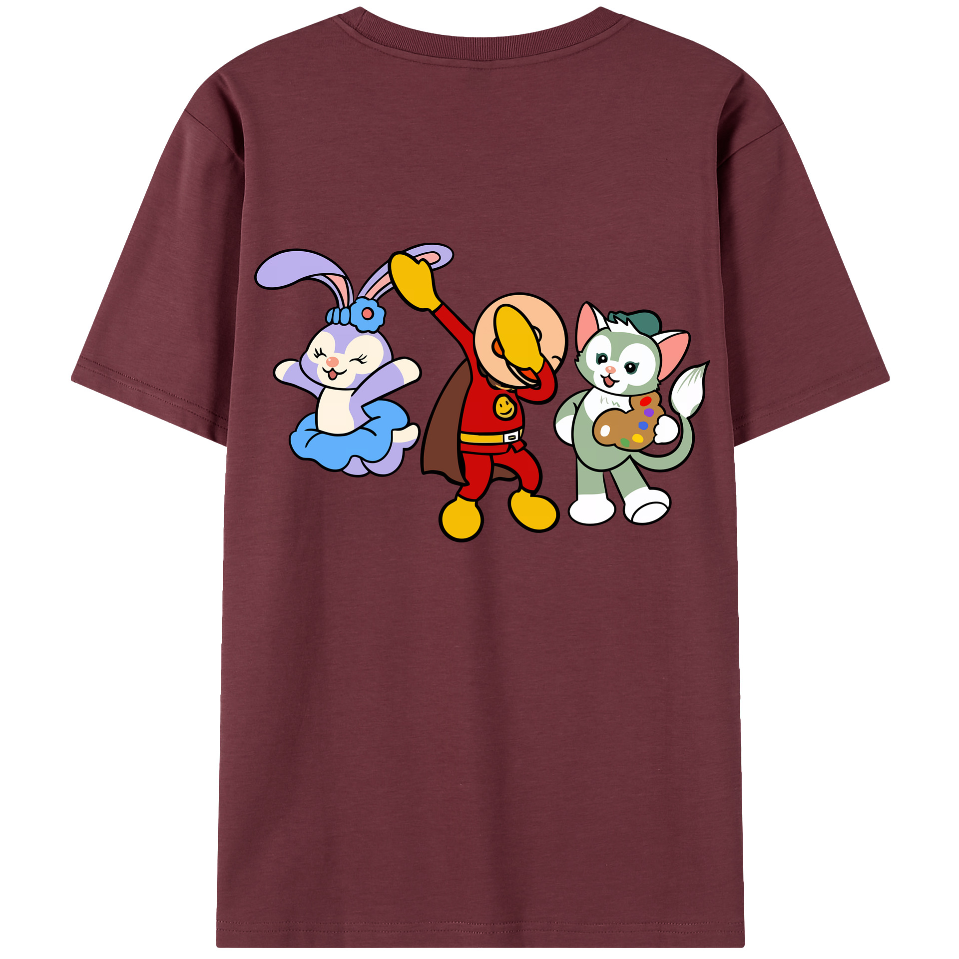（画像用） アンパンマン Anpanman 綿100％半袖Tシャツ（背面プリント）